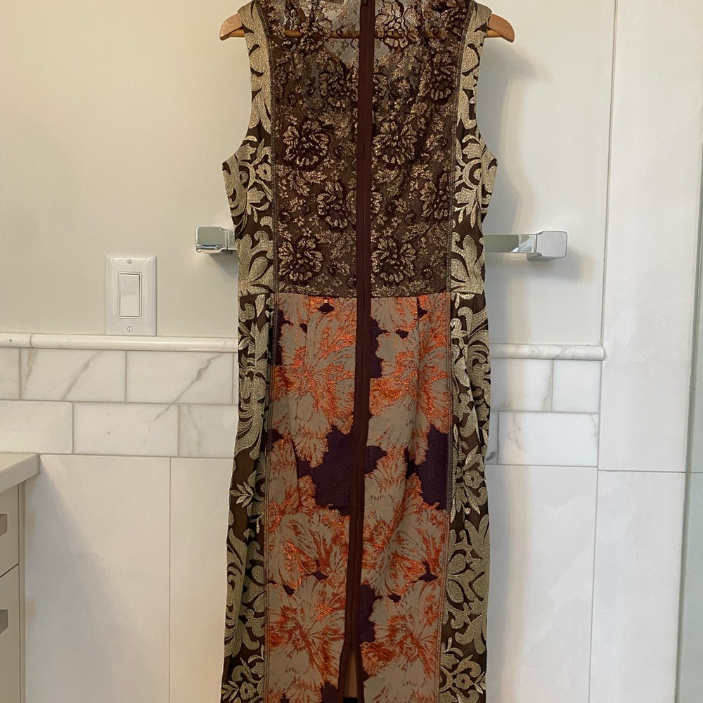 Byron Lars Beauty Mark Anthropologie Brocade Dress Size 4 New - Picture 2 of 6